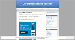 Desktop Screenshot of homeschoolingjourney.wordpress.com