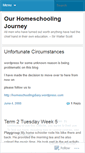 Mobile Screenshot of homeschoolingjourney.wordpress.com