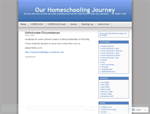 Tablet Screenshot of homeschoolingjourney.wordpress.com