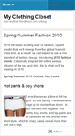 Mobile Screenshot of clothingcloset.wordpress.com