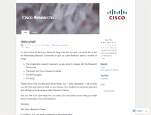 Tablet Screenshot of ciscoresearch.wordpress.com