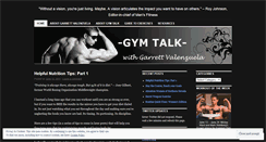 Desktop Screenshot of gymtalk.wordpress.com