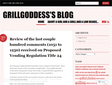 Tablet Screenshot of grillgoddess.wordpress.com