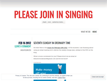 Tablet Screenshot of pleasejoininsinging.wordpress.com