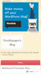 Mobile Screenshot of foodiepages.wordpress.com