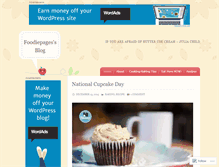 Tablet Screenshot of foodiepages.wordpress.com