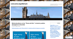 Desktop Screenshot of concursoequilibrium.wordpress.com