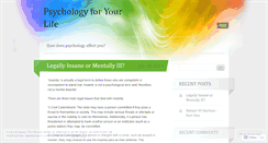 Desktop Screenshot of lifepsychology.wordpress.com