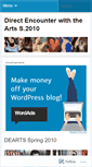 Mobile Screenshot of dearts2010.wordpress.com