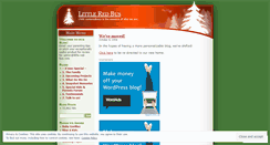 Desktop Screenshot of littleredbus.wordpress.com