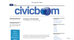 Desktop Screenshot of civicboom.wordpress.com