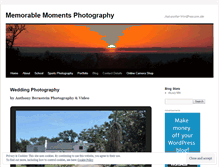 Tablet Screenshot of mmomphotography.wordpress.com