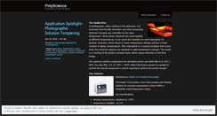 Desktop Screenshot of polyscience.wordpress.com