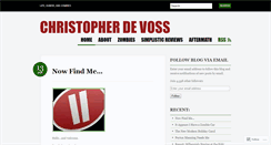 Desktop Screenshot of chrisdevoss.wordpress.com