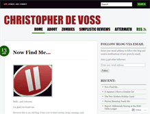 Tablet Screenshot of chrisdevoss.wordpress.com