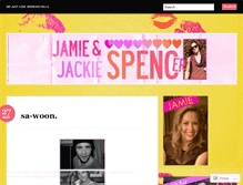 Tablet Screenshot of jamieandjackielovespencer.wordpress.com