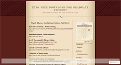 Desktop Screenshot of etds2007.wordpress.com