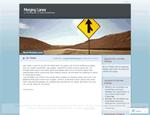 Tablet Screenshot of merginglanes.wordpress.com