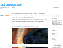 Tablet Screenshot of myfuturebluecat.wordpress.com