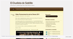 Desktop Screenshot of elduelistadesatelite.wordpress.com