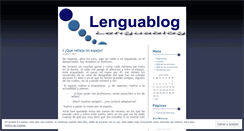 Desktop Screenshot of lenguablog.wordpress.com