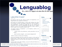 Tablet Screenshot of lenguablog.wordpress.com