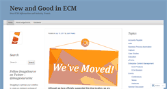 Desktop Screenshot of newandgoodinecm.wordpress.com
