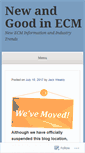 Mobile Screenshot of newandgoodinecm.wordpress.com
