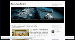 Desktop Screenshot of mademoisellele6.wordpress.com