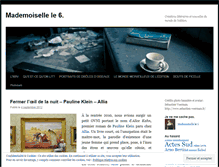 Tablet Screenshot of mademoisellele6.wordpress.com