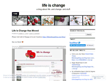 Tablet Screenshot of lifeischange.wordpress.com