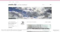 Desktop Screenshot of emaholife.wordpress.com