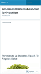 Mobile Screenshot of americandiabetesassn.wordpress.com