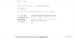 Desktop Screenshot of pantalonsblanc.wordpress.com