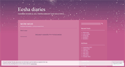 Desktop Screenshot of eeshalicious.wordpress.com