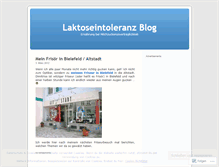 Tablet Screenshot of laktoseintoleranz.wordpress.com