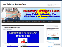 Tablet Screenshot of loseweightahealthyway.wordpress.com