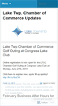 Mobile Screenshot of lakechamber.wordpress.com