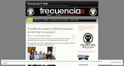 Desktop Screenshot of frecuenciax.wordpress.com