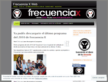 Tablet Screenshot of frecuenciax.wordpress.com