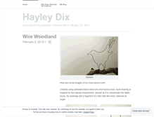 Tablet Screenshot of hayleydix.wordpress.com