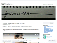 Tablet Screenshot of fashionmeese.wordpress.com