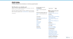 Desktop Screenshot of clecritic.wordpress.com