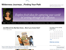 Tablet Screenshot of mywildernessjourneys.wordpress.com