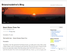 Tablet Screenshot of briansinsideline.wordpress.com