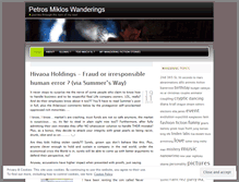 Tablet Screenshot of petrosmiklos.wordpress.com