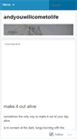 Mobile Screenshot of andyouwillcometolife.wordpress.com