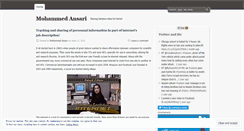Desktop Screenshot of mohammedansari.wordpress.com