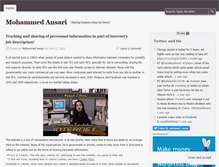 Tablet Screenshot of mohammedansari.wordpress.com