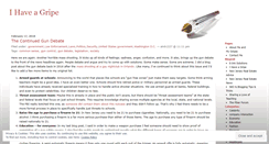 Desktop Screenshot of ihaveagripe.wordpress.com